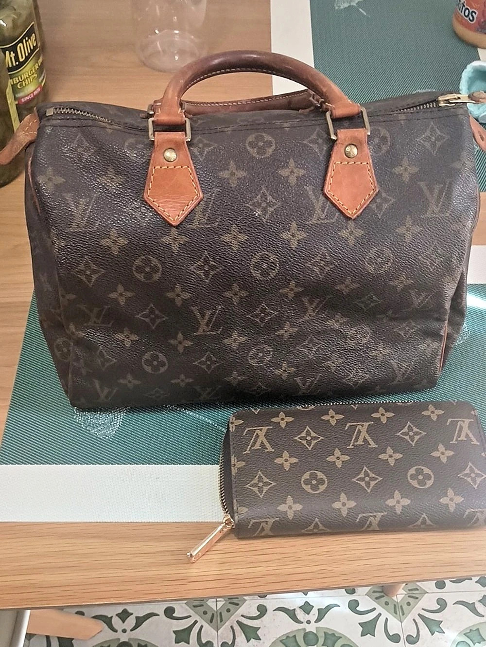 Louis Vuitton Speedy 30 Monogram Satchel in Brown